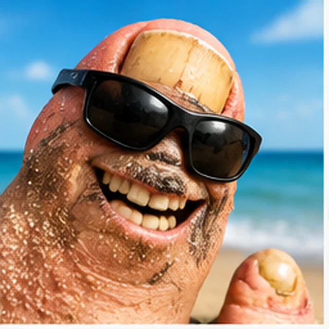 Fictional cartoon toe character BigToeTony